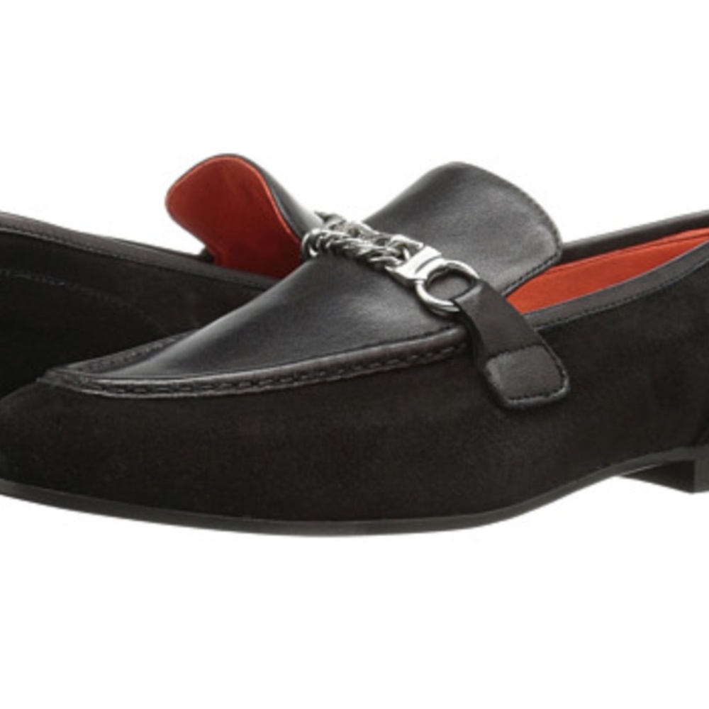 RAG & BONE BLACK COOPER SUEDE LOAFER